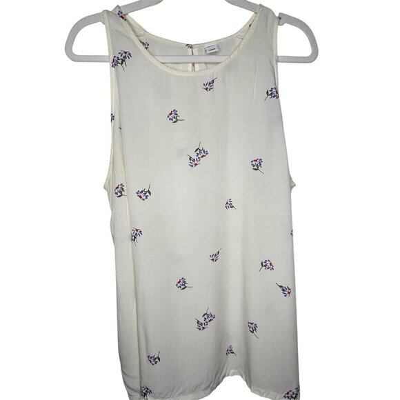 Old Navy Women's Tunic SZ XL Floral Fairy Cottagecore Relaxed Fit 100%Rayon Boho - Picture 3 of 11